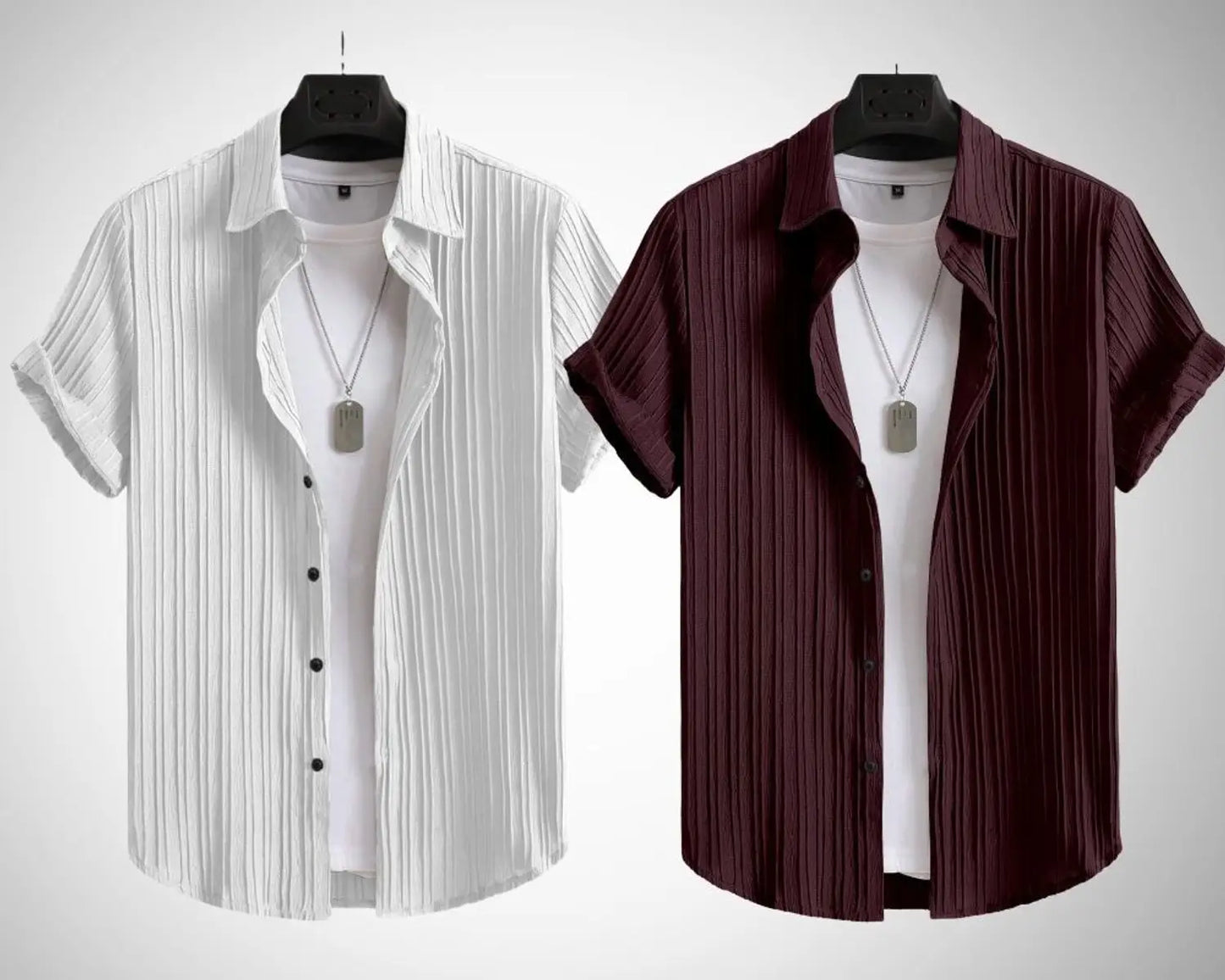 “Premium Cotton Striped Shirt Lightweight. Breathable. Effortless Style.”